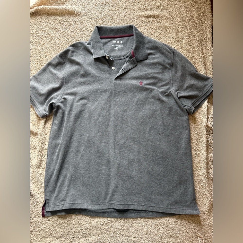 IZOD Men's Charcoal Polo Shirt